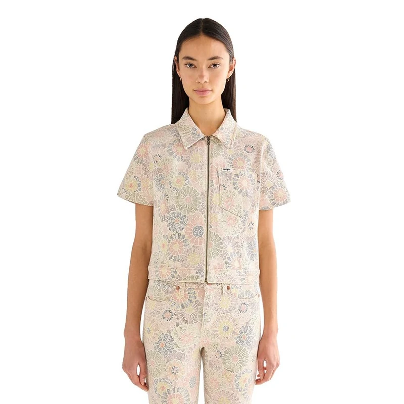 Wrangler Women's Shirt Jacket T, Firework Floral, XL