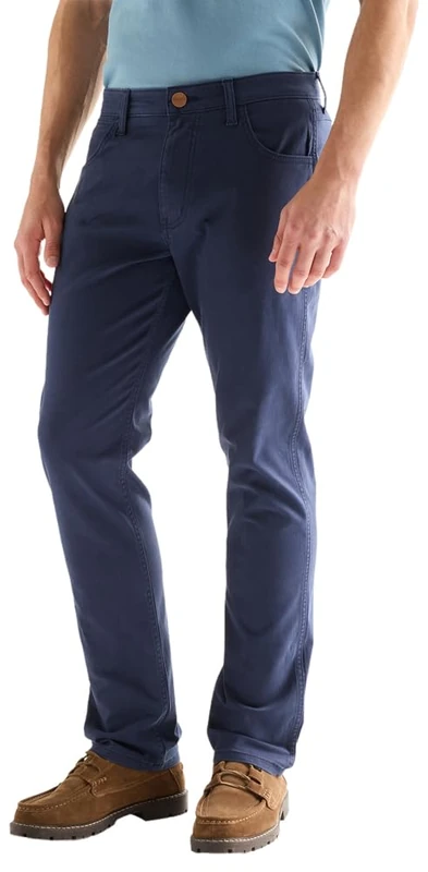 Wrangler Men's Greensboro Trouser, Blue Navy, 32 W/32 L