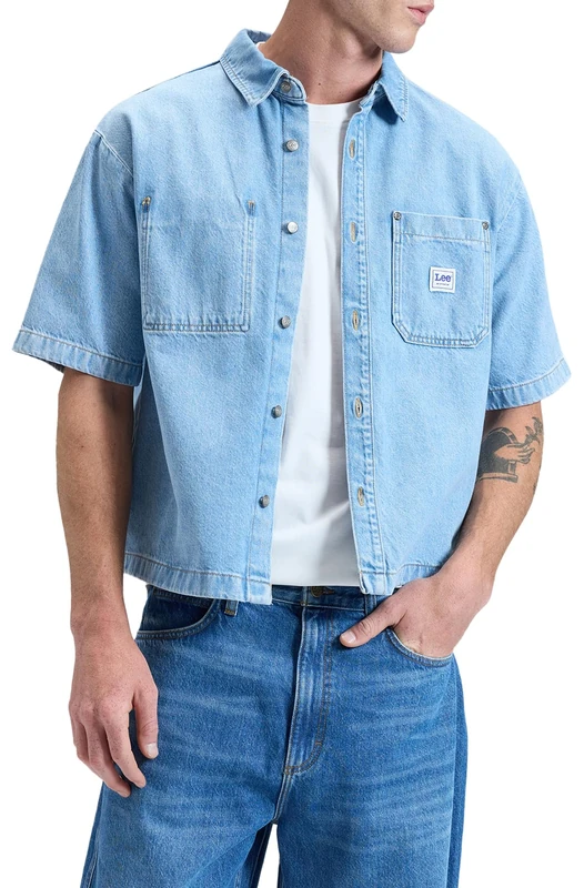 Lee Men's Ss Workwear Shirt, Just Me, L