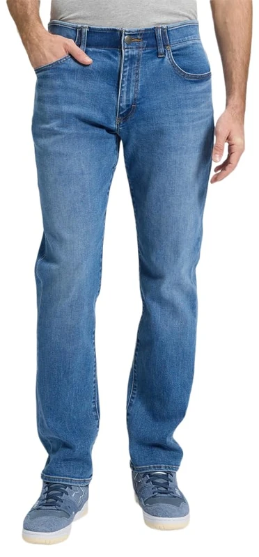 LEE Men's Straight Fit Xm Jeans, Blue Haven, 44W / 34L