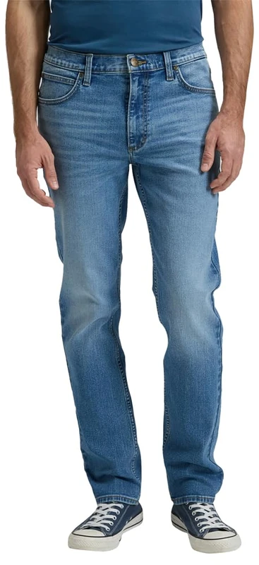 Lee, Men's Rider Rugged Blues Slim Fit Straight Leg Jeans