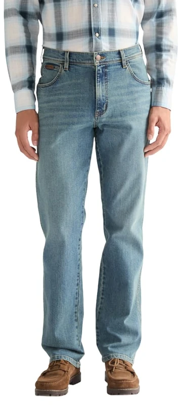 Wrangler, Texas Midnight Haze Men's Regular Fit Straight Leg Jeans - Image 1
