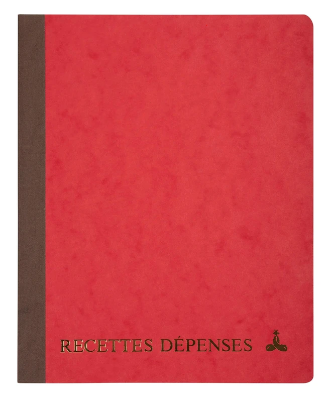 Le Dauphin Ref 2031D Pack of 10 Stitches Size 22 x 17 cm Expenses Receipts 80 Pages Soft Cover Glossy Card in Yellow, Green, Red, Green - Image 1