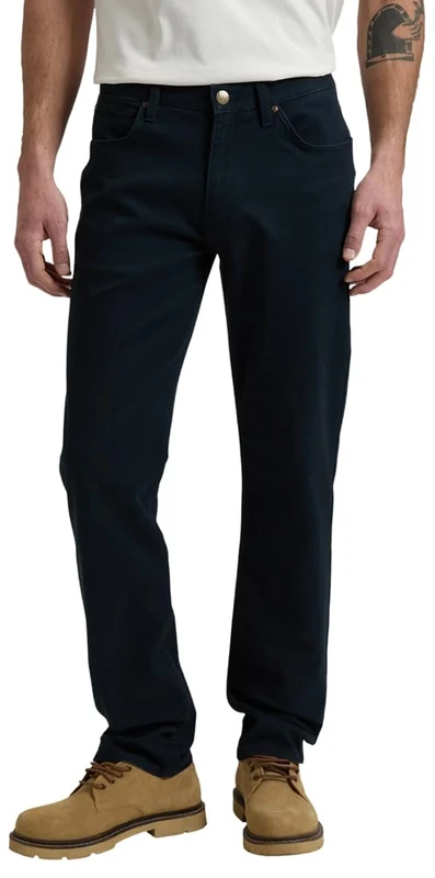 Lee, Daren Rebel Navy Men's Trousers Regular Fit Straight Leg - Image 1