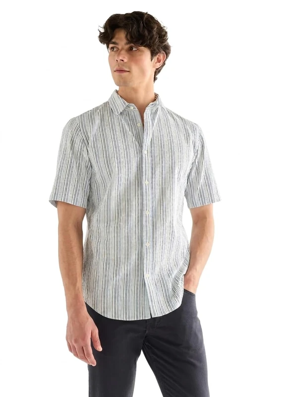Wrangler, Men's Shirt SS Shirt True Navy - Image 1