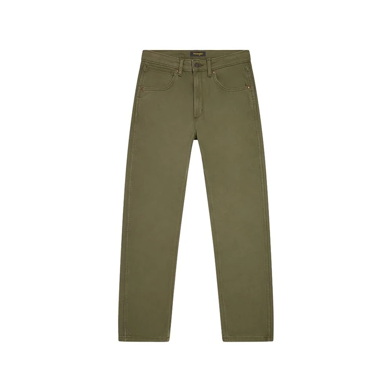 Wrangler Peak Comfort 5 Pkt Trousers, Olive Night, 38W/30L Men