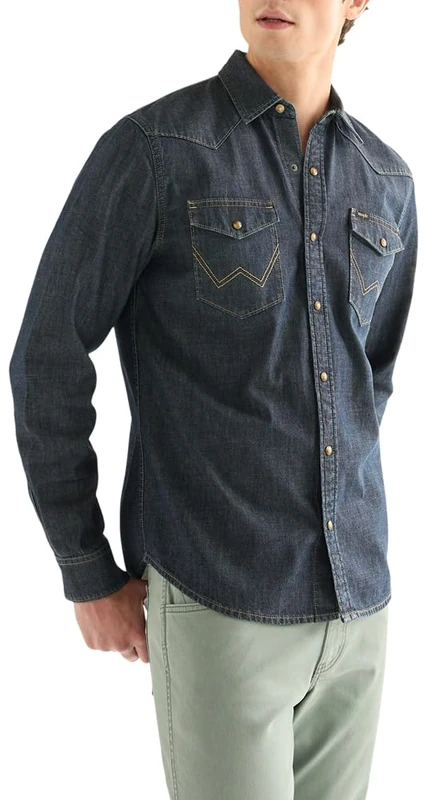 Wrangler Western Shirt, Canyon, XXL Men - Image 1