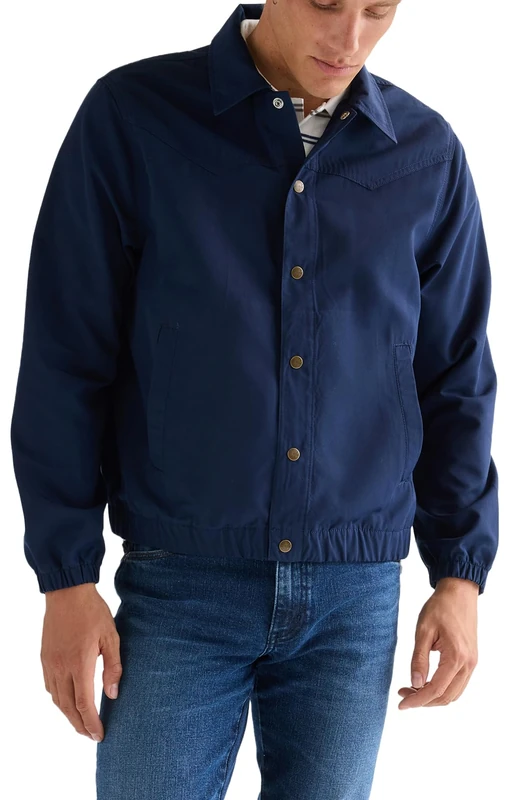 Wrangler Coaches Jacket Jacket, Navy, XL Men