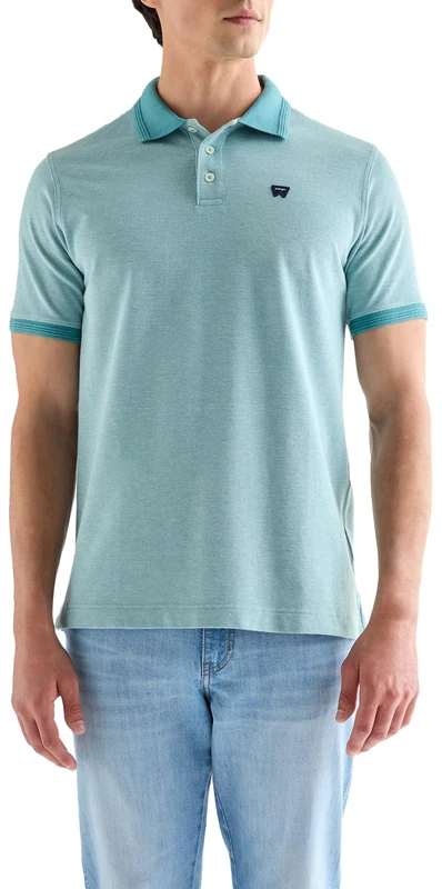 Wrangler, Men's Polo Shirt, Refined Polo Shirt Brittany Blue - Image 1