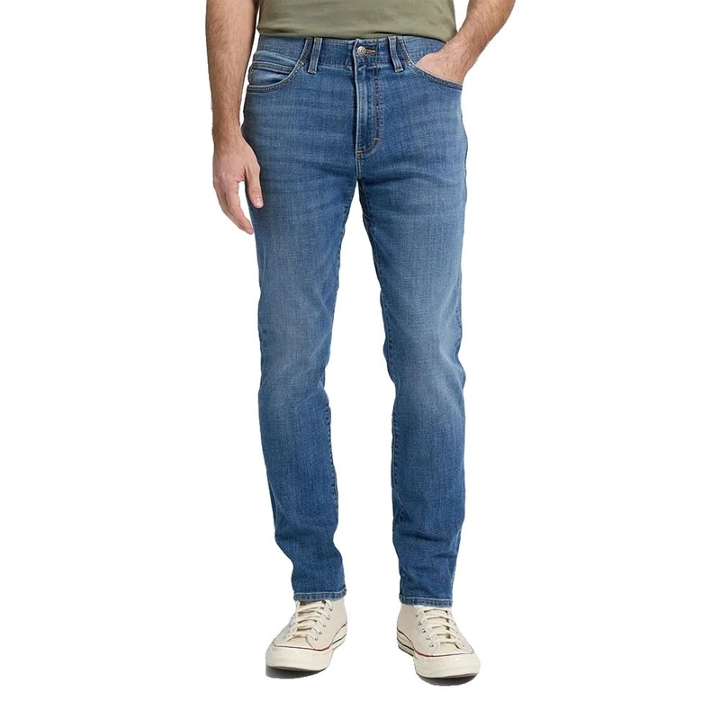 Lee Men's Slim Fit MVP Jeans, Blue Print, 31W/34L