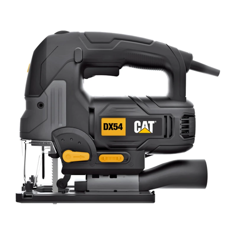 CAT DX54 Jigsaw 750W, 20mm Stroke, 800–3000/min, Aluminum Base Plate, SDS Quick-Change System, ±45° Bevel Capacity, LED Light, Blower Function