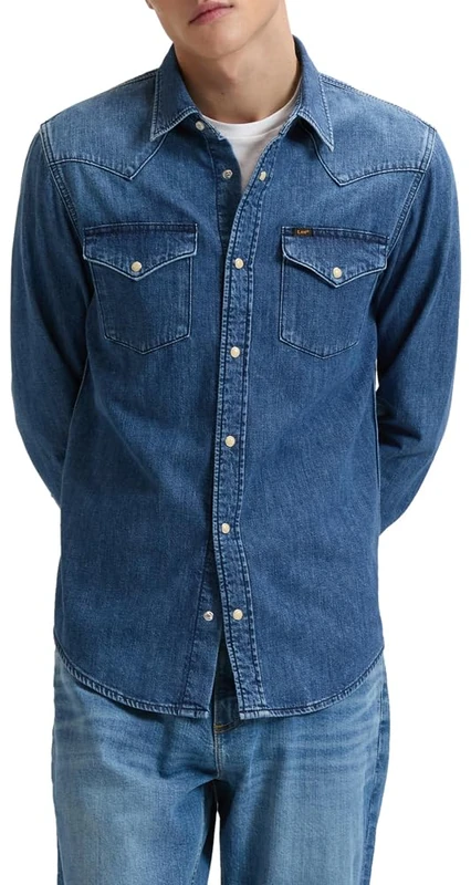Lee Men's Regular Western Shirt, Brookside, S