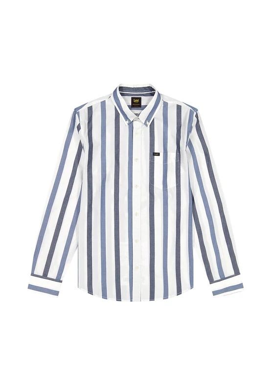 LEE - Shirt Men - Regular Fit - Lee Button Down - Tonal Rivet Navy Stripe