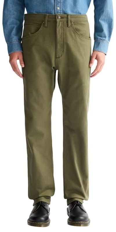 WRANGLER - Mens Jeans - Regular Fit - Peak Comfort - Olive Night