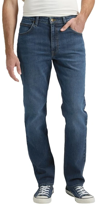 Lee, Brooklyn Mid Ocean Men's Jeans, Regular Fit, Straight Leg