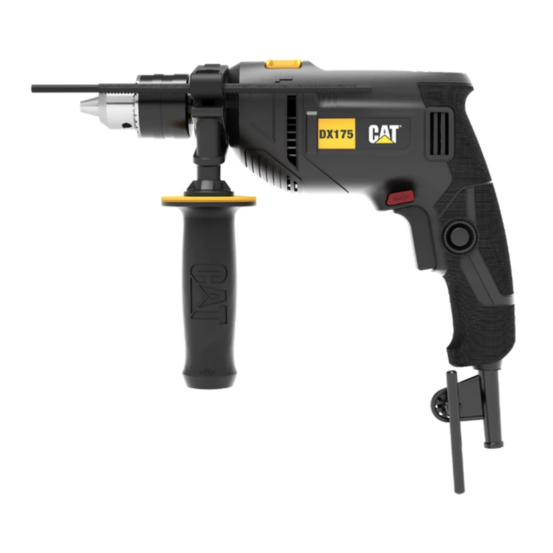 CAT DX175 Impact Drill 600W 13mm | 3000 RPM | 48000 BPM | Variable Speed | Forward & Reverse | 25mm Wood 13mm Concrete 10mm Steel | Depth Gauge & Handle Included