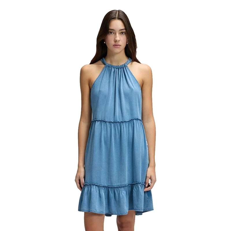 Lee Women's Short Summer Dress Casual, Ice Storm, XS