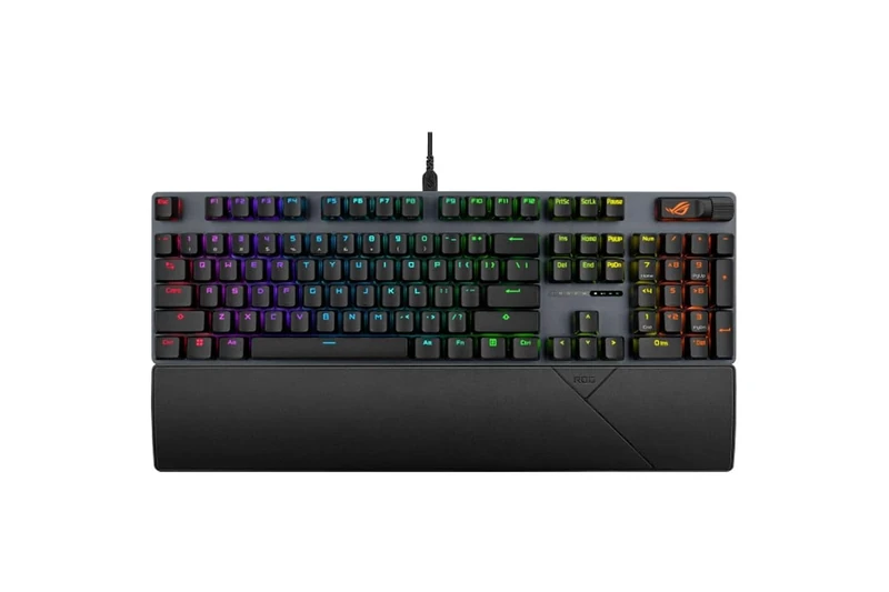 ASUS ROG Strix Scope II X - Mechanical Gaming Keyboard, ROG NX V2 Hot Swappable Switches, Soundproofing Foam, ABS Keys, Multi-Function Controls, Three Tilt Angles, AZERTY