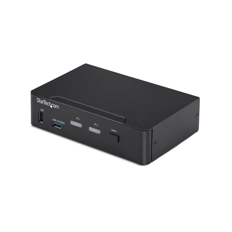 StarTech.com 2-Port DisplayPort KVM Switch, 4K 60Hz, DP 1.2, HDCP 1.4, EDID Management, 2-Port USB 3.0 Hub, TAA Compliant