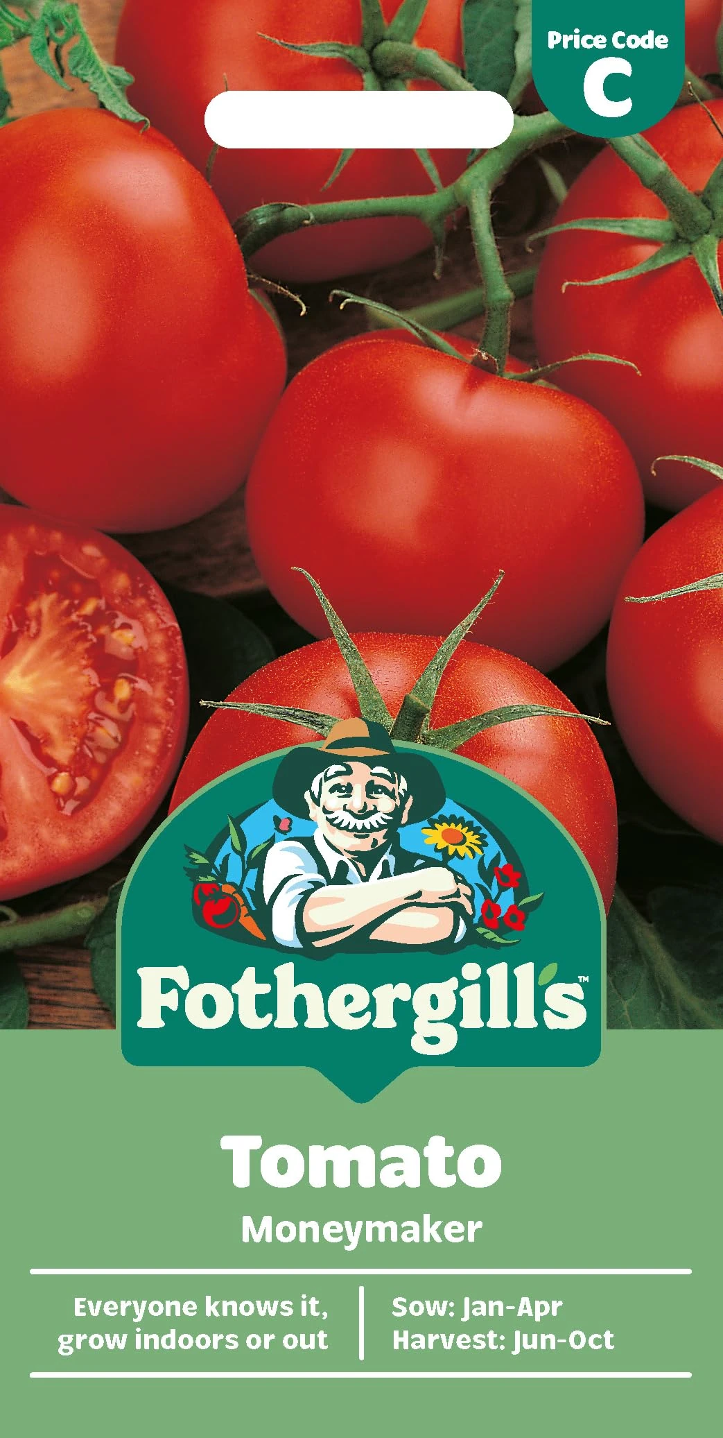 Fothergill's Tomato Moneymaker, Vegetable Seeds, 30 Seeds, Sow: Jan-Apr, Red