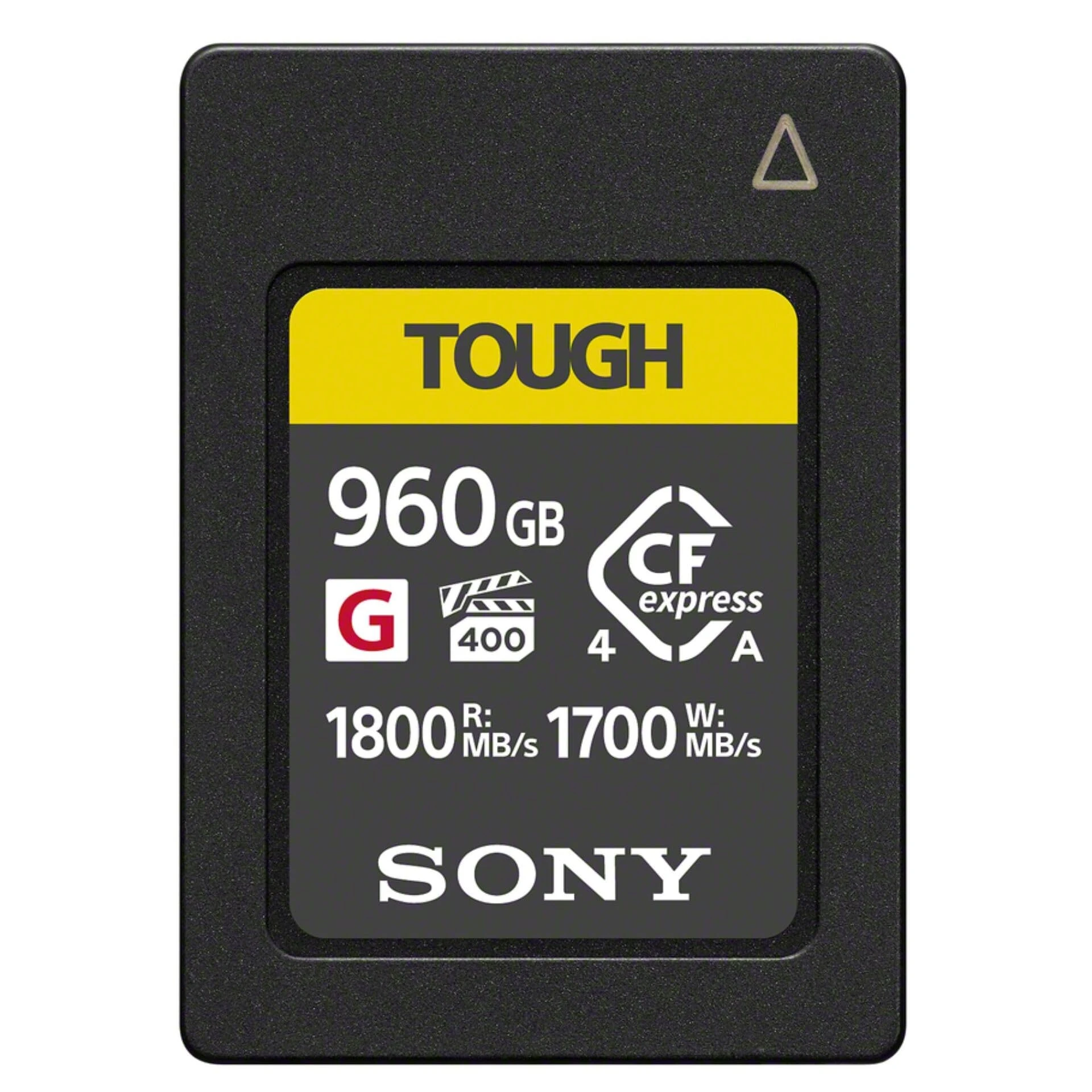 Sony 960GB Tough CFexpress Type A Flash Memory Card | VPG400 High Speed G Series with Video Performance Guarantee (Read Speed 1800MB/s, Write Speed 1700MB/s) - CEA-G960T