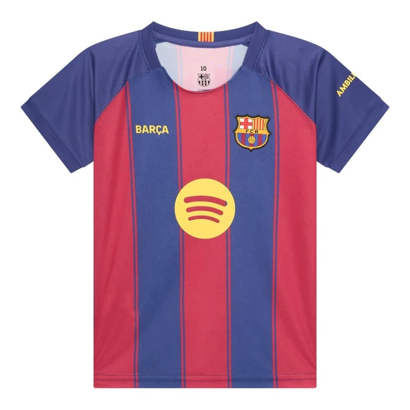 FC Barcelona Blaugrana Home Jersey Season 25/26, Official Replica, Unisex Children, 14 Years, Polyester - Image 1