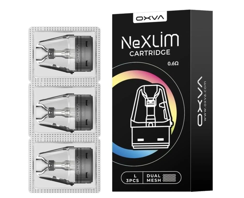 AnZa Compatible with OXVA Nexlim Large Pods - Pack of 3, No Nicotine (0.6 OHM (XL))