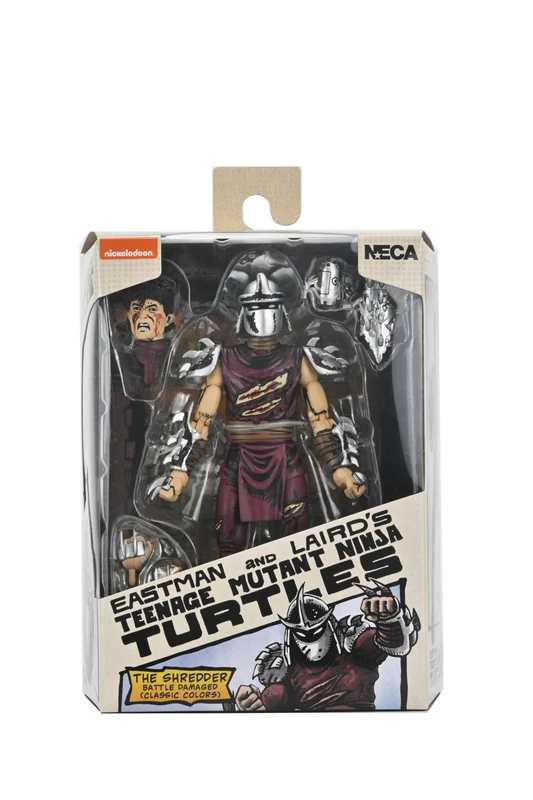 NECA Teenage Mutant Ninja Turtles Mirage Comics Battle Damaged Shredder 7 Inch Scale Action Figure