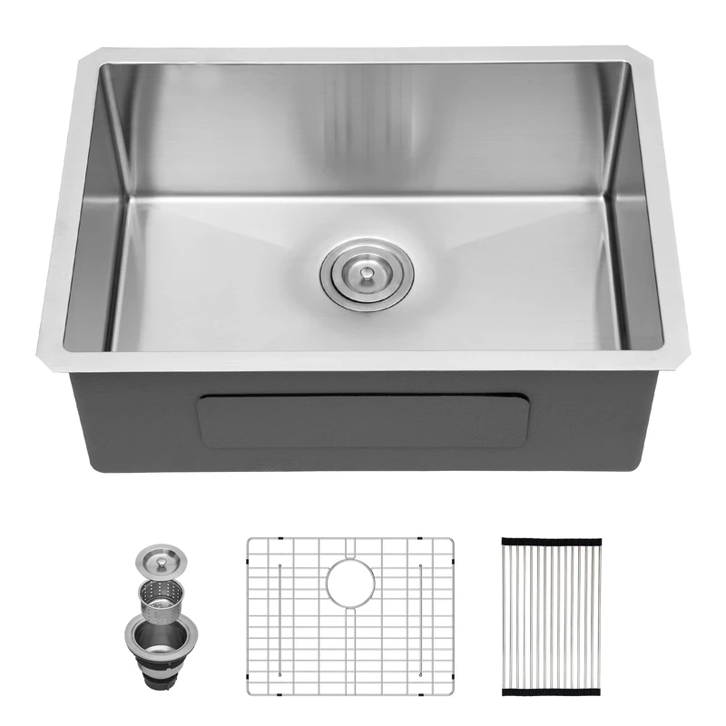 Couoko 27 Inch Undermount Stainless Steel Kitchen Sink