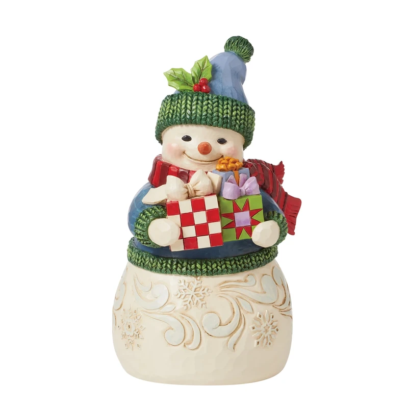 Heartwood Creek By Jim Shore Snowman With Gifts Figurine