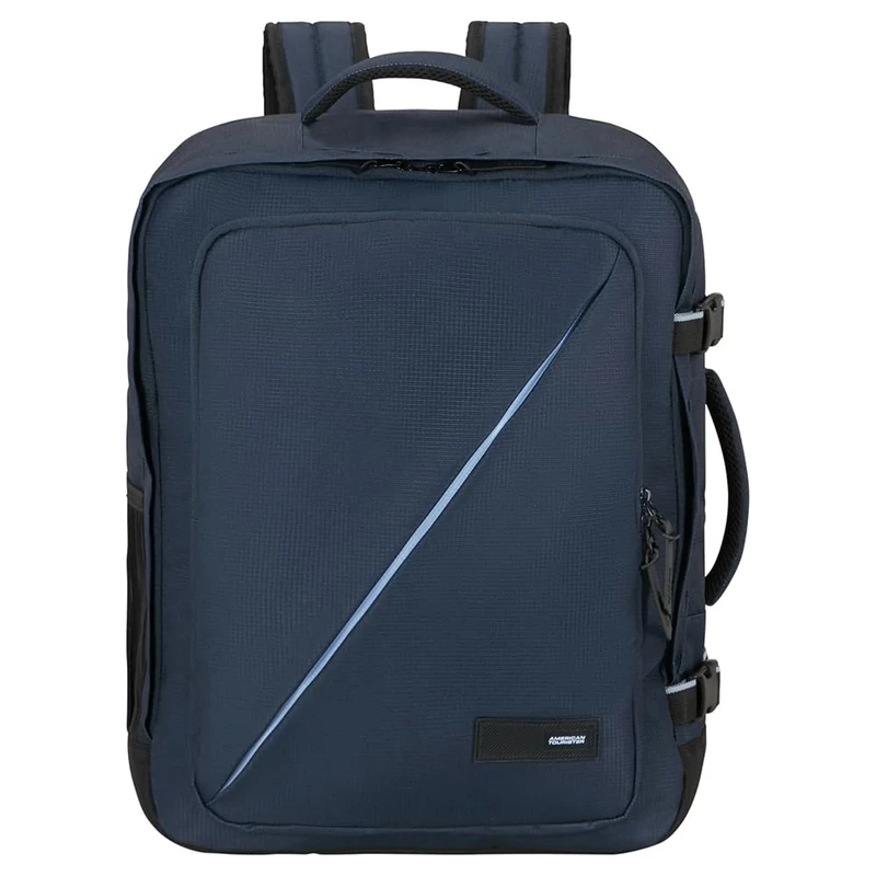 American Tourister Take2Cabin - easyJet Cabin Bag 36 x 20 x 45 cm, 38 L, 0.70 kg, Hand Luggage, Airplane Backpack M Underseater, Blue (Dark Navy)