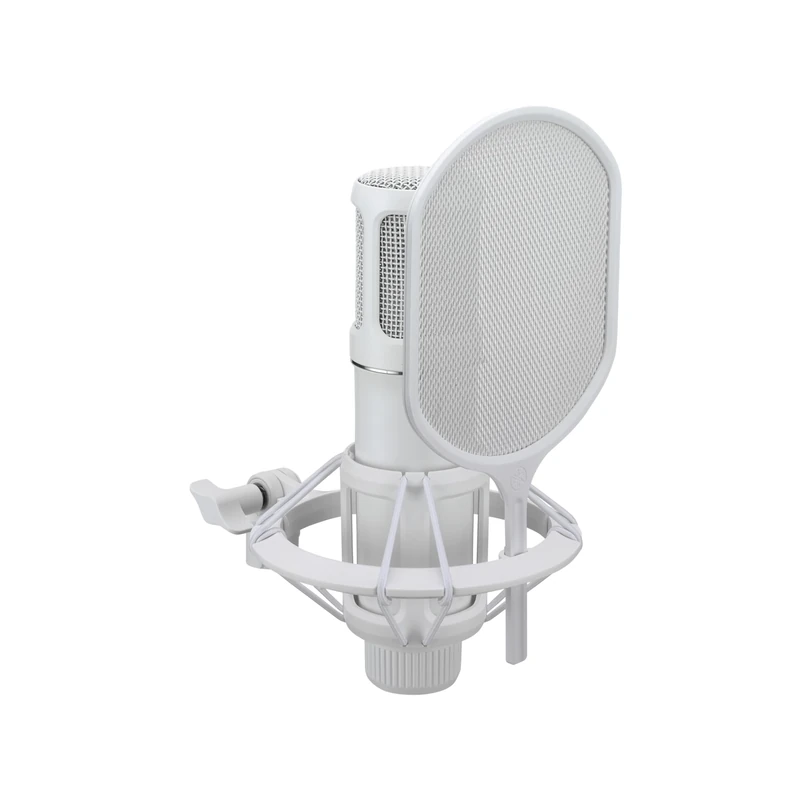 YAMAHA YCM705 Condenser Microphone – Studio Quality, 1" Large-Diaphragm, PAD -10/-20 dB, Low-Cut Filters, 20 Hz–20 kHz Frequency Response, High SPL Handling – White