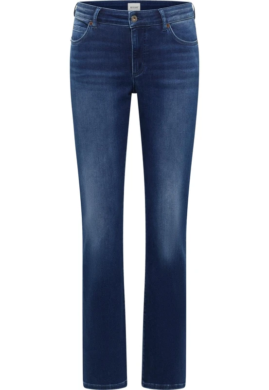 MUSTANG Women's Style Crosby Relaxed Straight Jeans, Medium Blue 682, 28W x 30L - Image 1