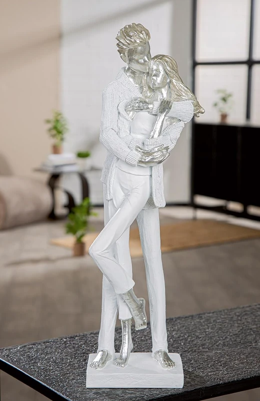 GILDE Decorative Figurine, Resin, White, 10.5