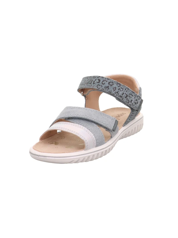 Superfit Sparkle Sandals, Light Green/Silver 7510, 34 EU