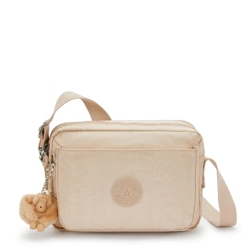 Kipling ABANU M Medium crossbody, Sparkled Beige (Beige)