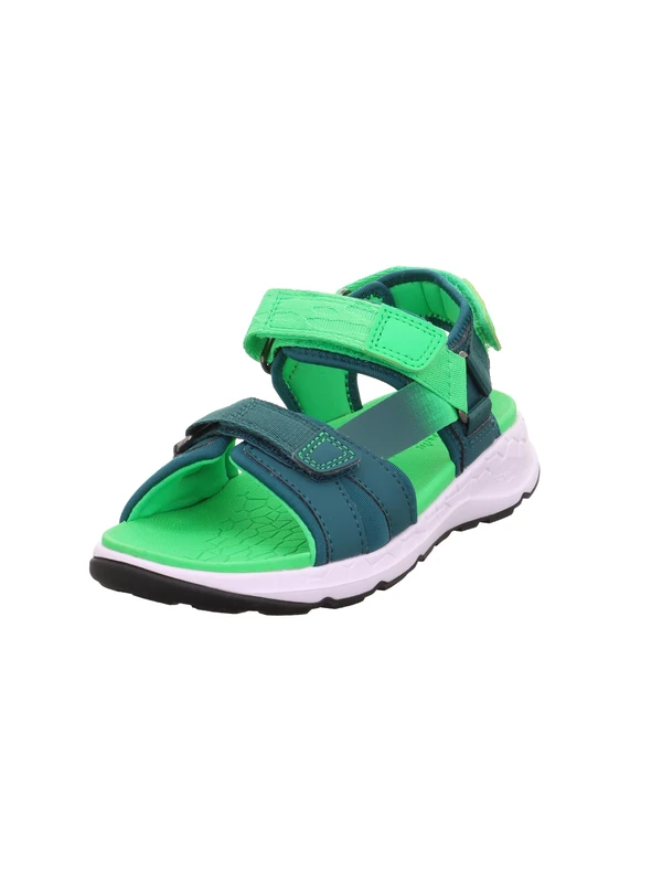 Superfit Criss Cross Sandal, Green Light Green 7030, 8 UK
