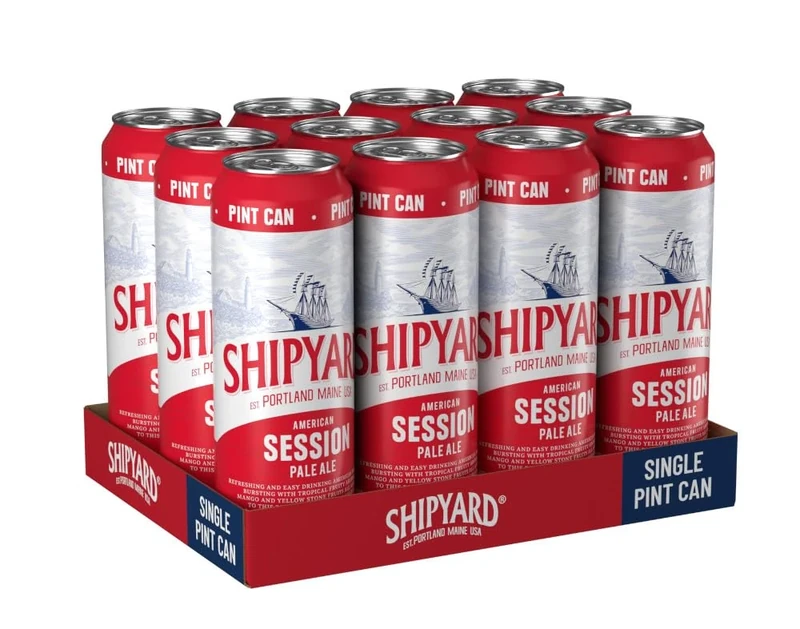 Shipyard American Session Pale Ale Beer 568ml Can (Pack of 12)