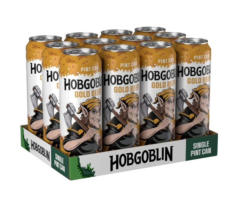 Hobgoblin Gold Ale Beer 568ml Can (Pack of 12)