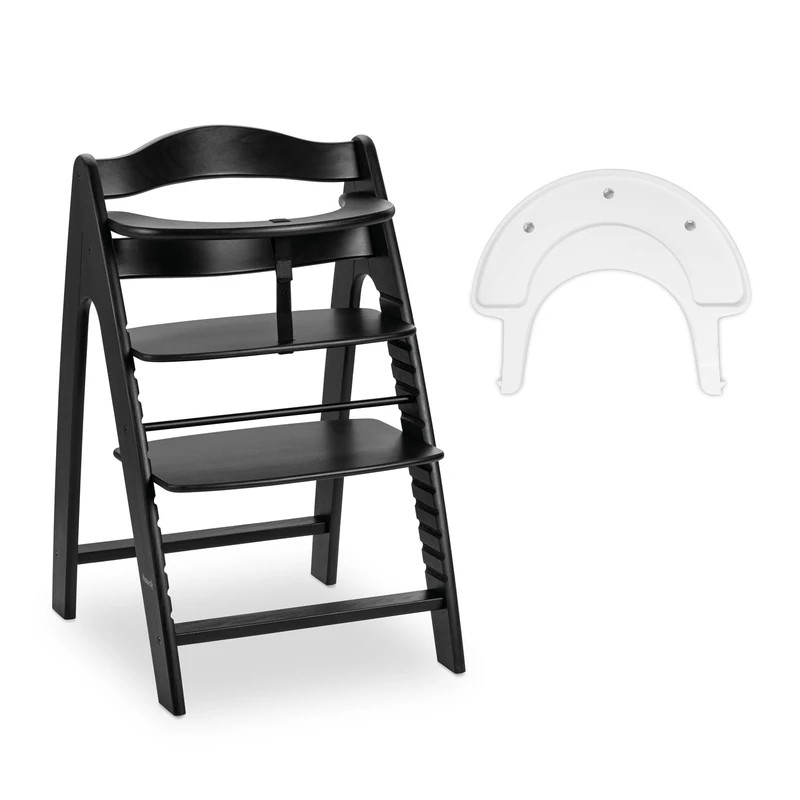 hauck Arketa N Play, Whitewashed Mint Baby High Chair with Play Tray (Without Games), Leg Guard, 5-Point Belt and Protective Bar – from 6 Months up to 130 kg – Adjustable Height - Image 1