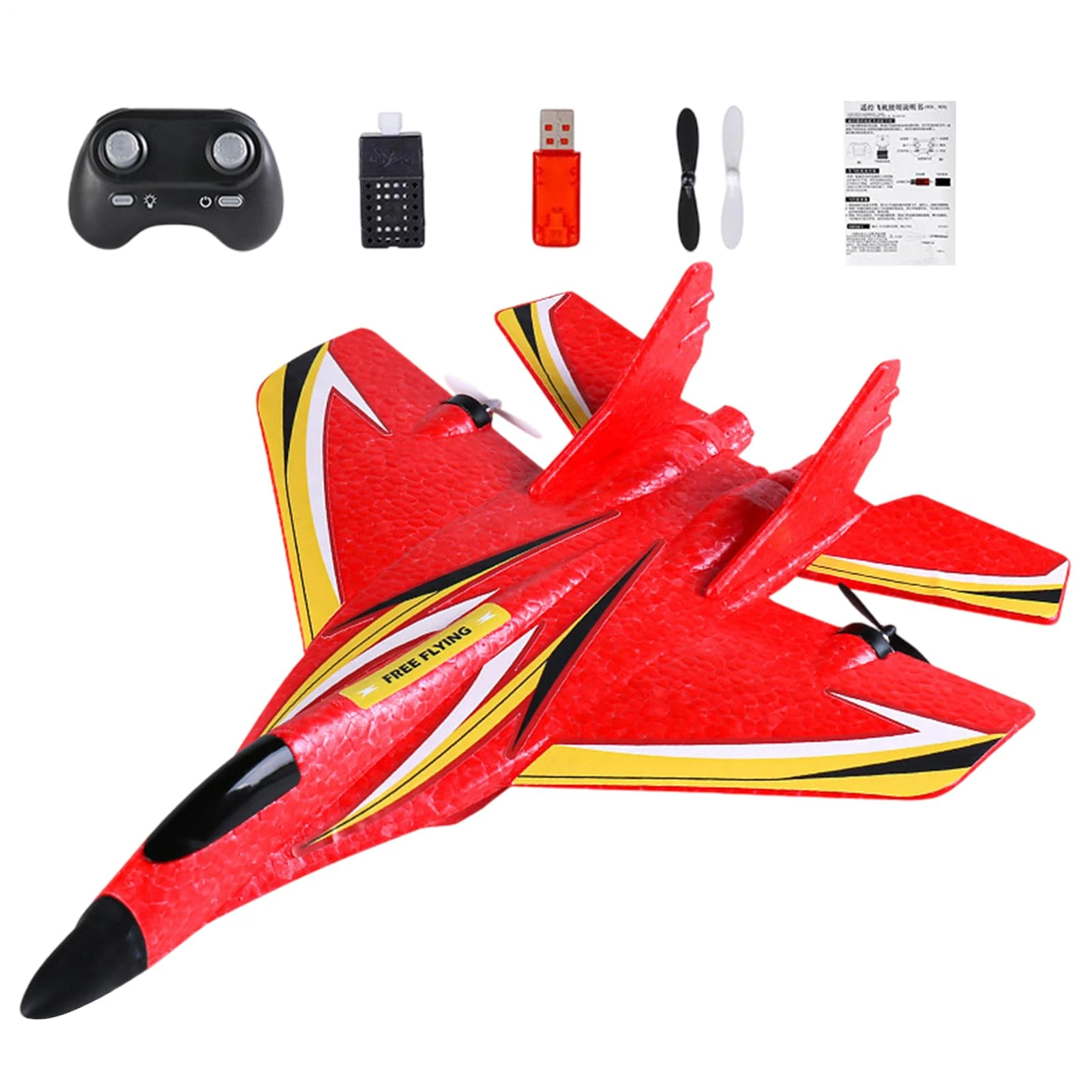 Remote Airplane – Led Rc Aircraft Toy, Motor Flying Plane | 2.4ghz Waterproof Outdoor Educational Glider for Beginners, Kids’ Aerobatic Play, Remote-Controlled Model for Open Air Fun