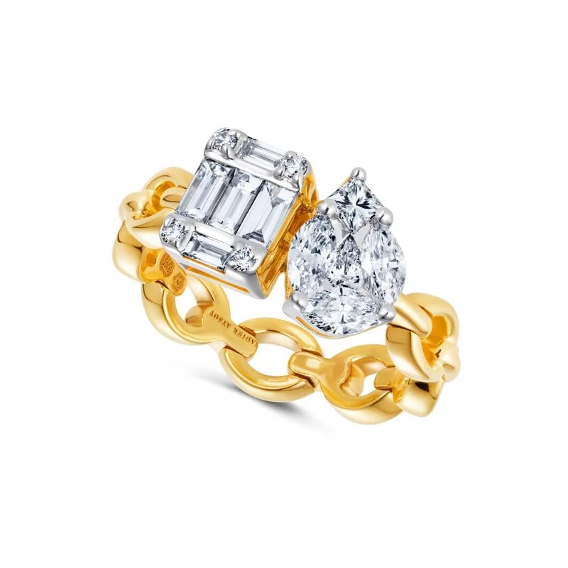 NADINE AYSOY, Catena Double Illusion Diamond Ring