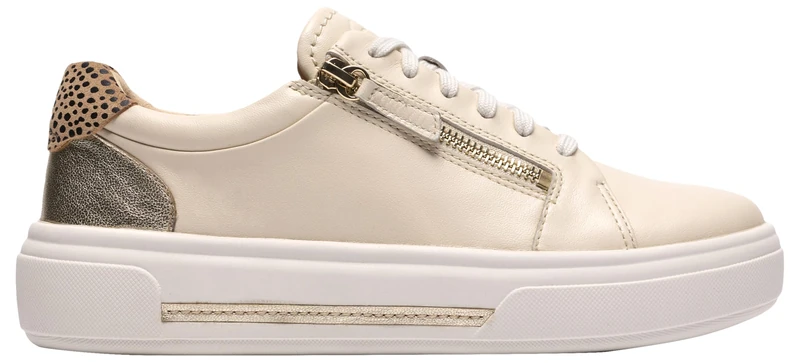 Clarks Hollyrose Zip Womens Cream Multi, 8