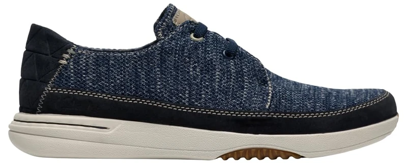 Clarks Easeway Lace - Navy Knitted Men's Fashion Trainer
