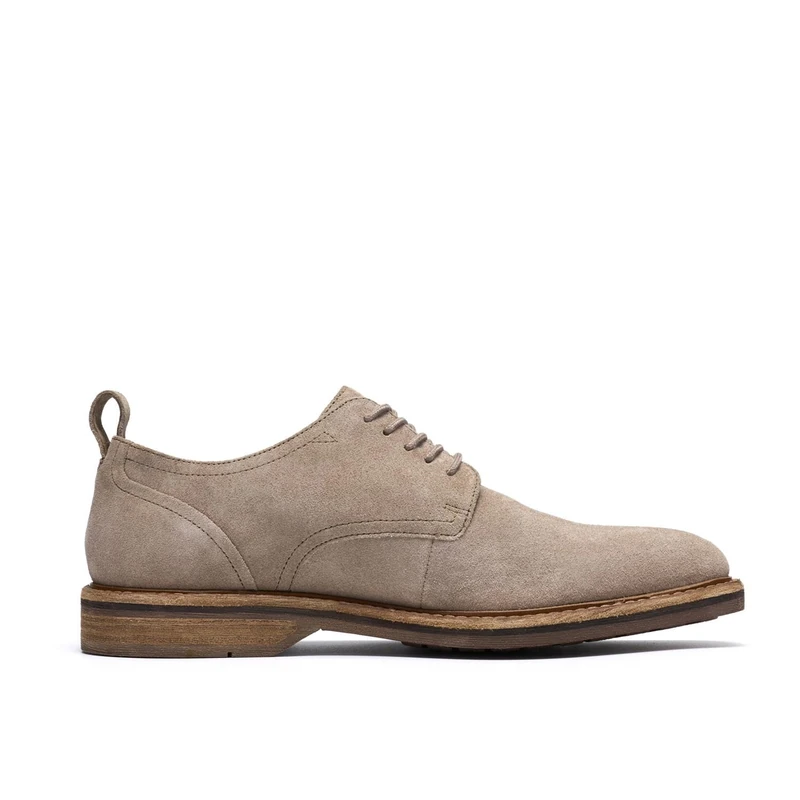 Clarks Aldwin Lace Mens Grey Suede, 6