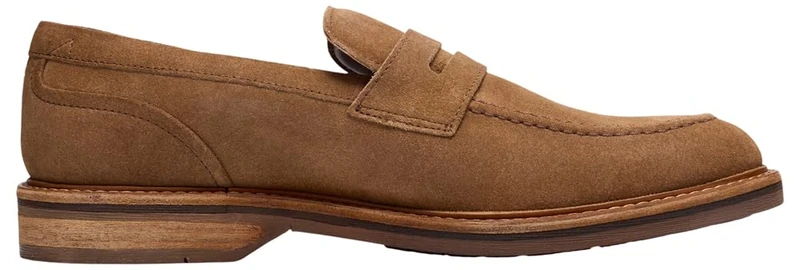 Clarks Aldwin Step Mens Tan Suede, 9