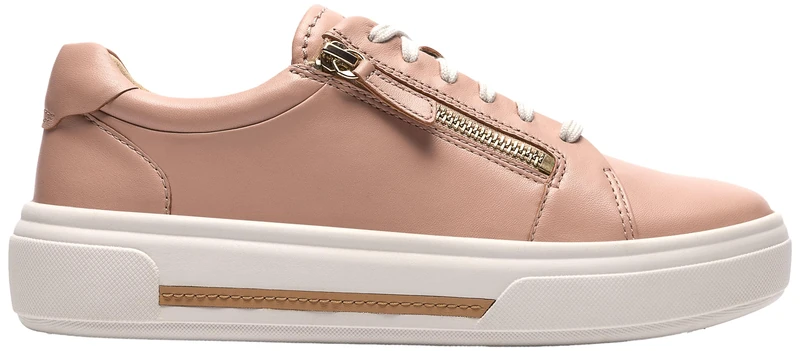 Clarks Hollyrose Zip Womens Light Pink Lea, 7
