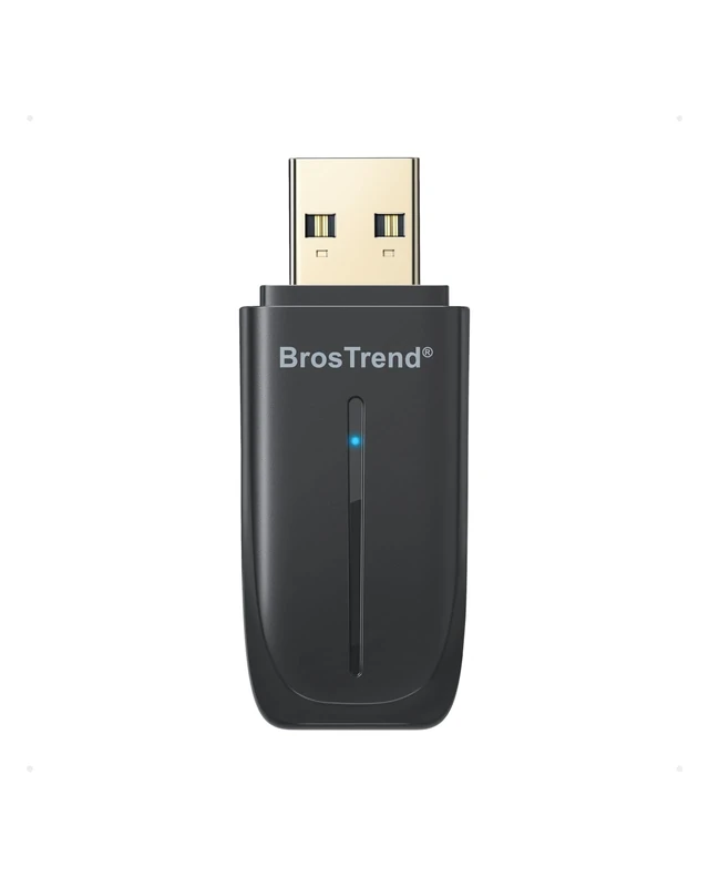 BrosTrend 2-in-1 USB WiFi Bluetooth Adapter for PC, AX900 Wi-Fi 6 + Bluetooth 5.4, Mini WiFi 6 Dongle Dual Band 5GHz 600Mbps + 2.4GHz 287Mbps, PC Wireless Adapter Compatible with Windows 11/10, WPA3