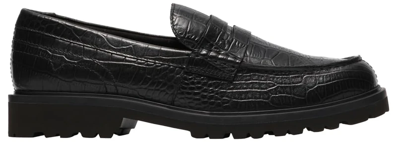 Clarks Berwick Lo Mens Black Croc, 7.5