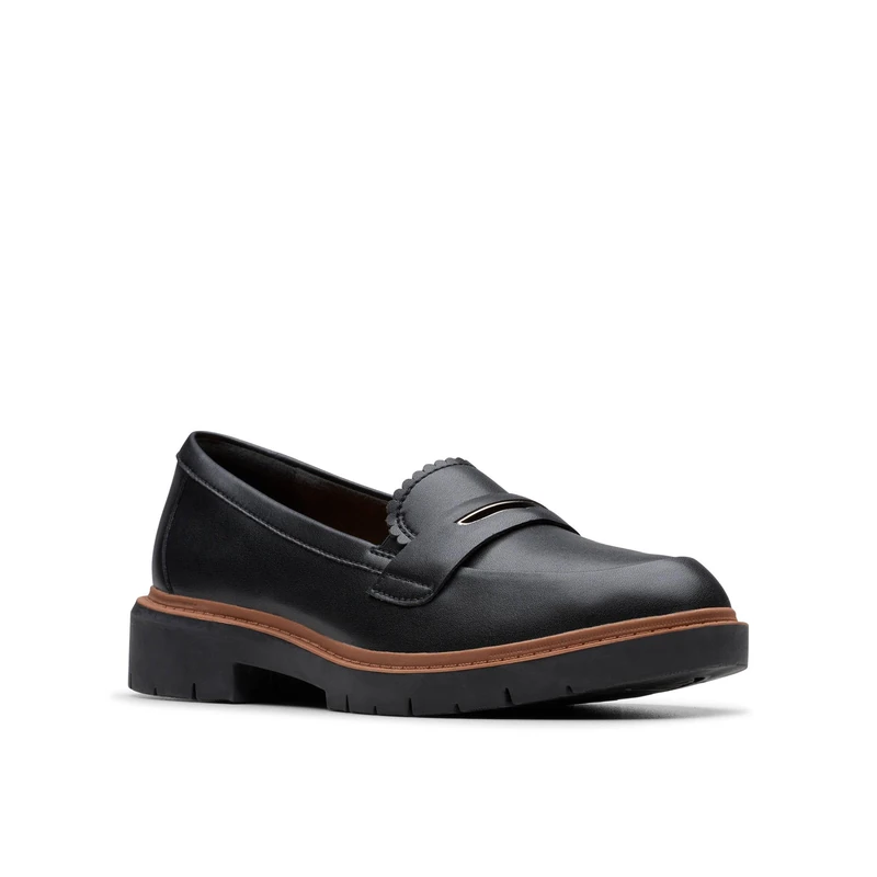 Clarks Westlynn Glow Womens Black Leather, 7.5